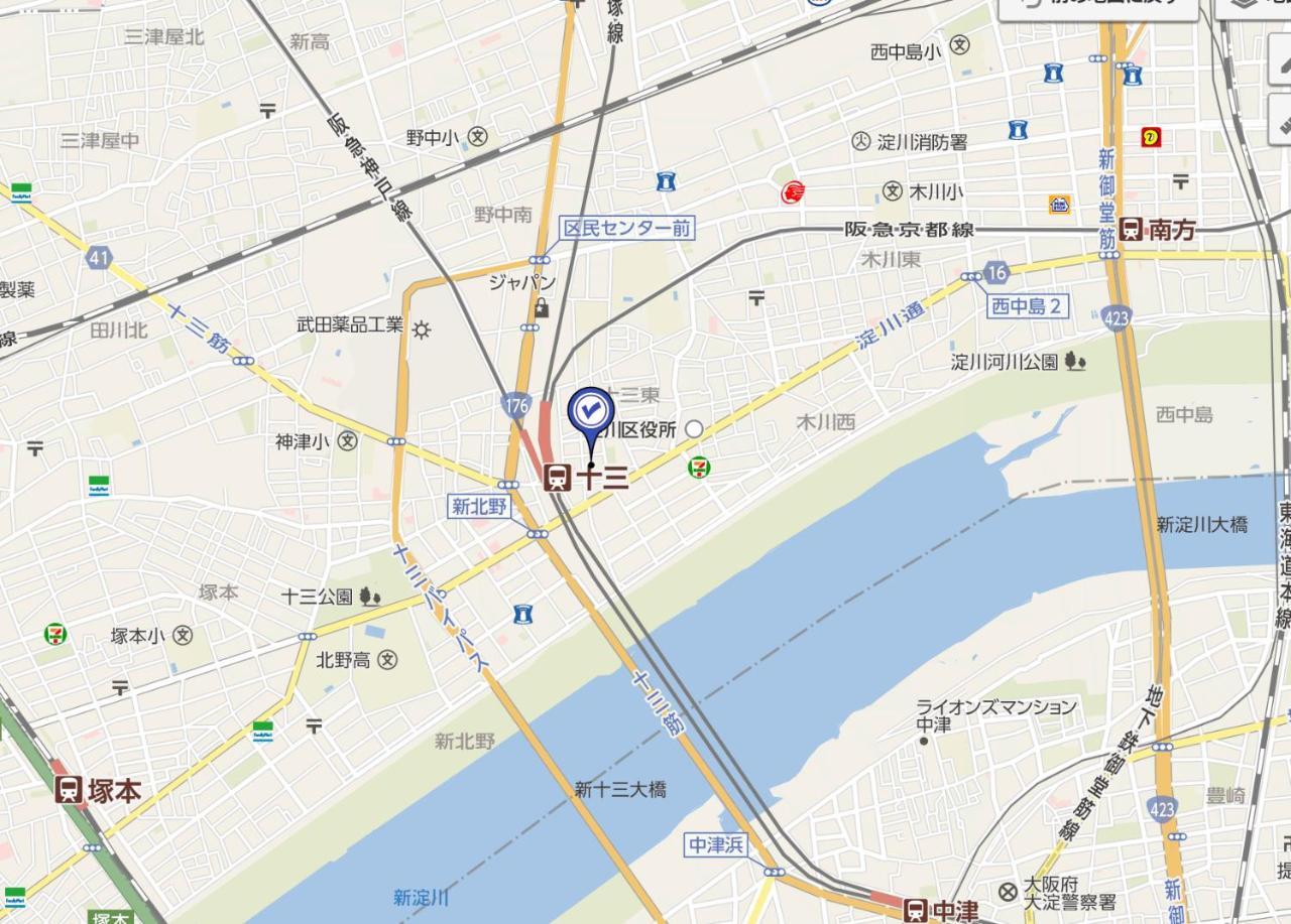 十三afpラグジュアリーアパートメントホテル 大阪市 エクステリア 写真